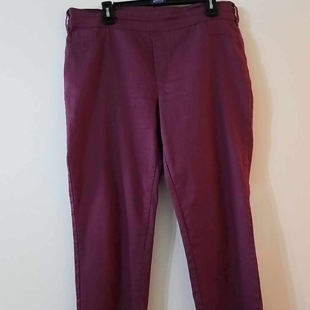 Purple light skinny fit slip on jeans